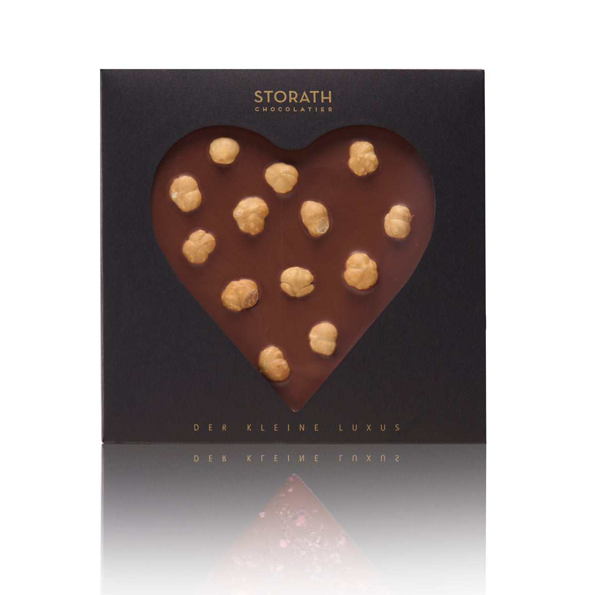 Schokoherz mit Nüssen Edelvollmilch – Storath Chocolatier Schokoherz mit Nüssen Edelvollmilch – Storath Chocolatier
