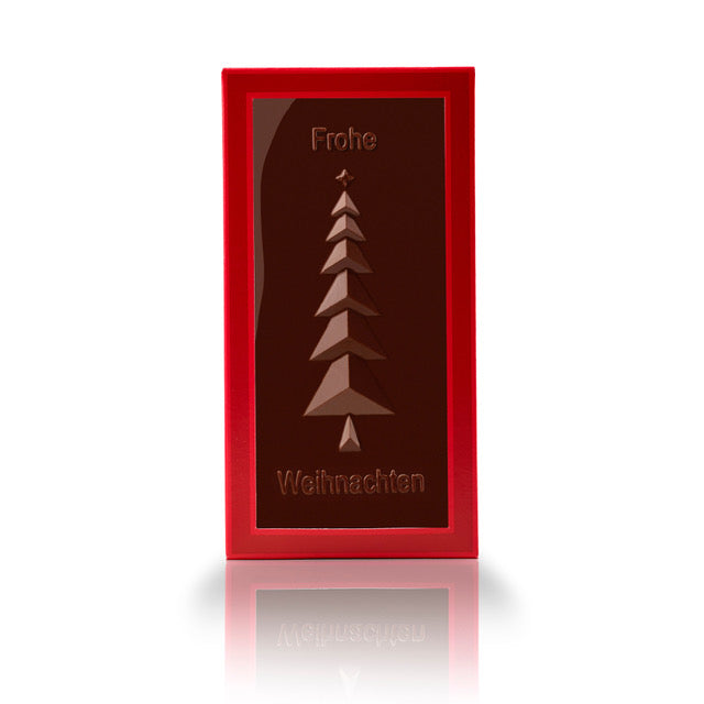 Weihnachtsschokolade Baum Edelbitter