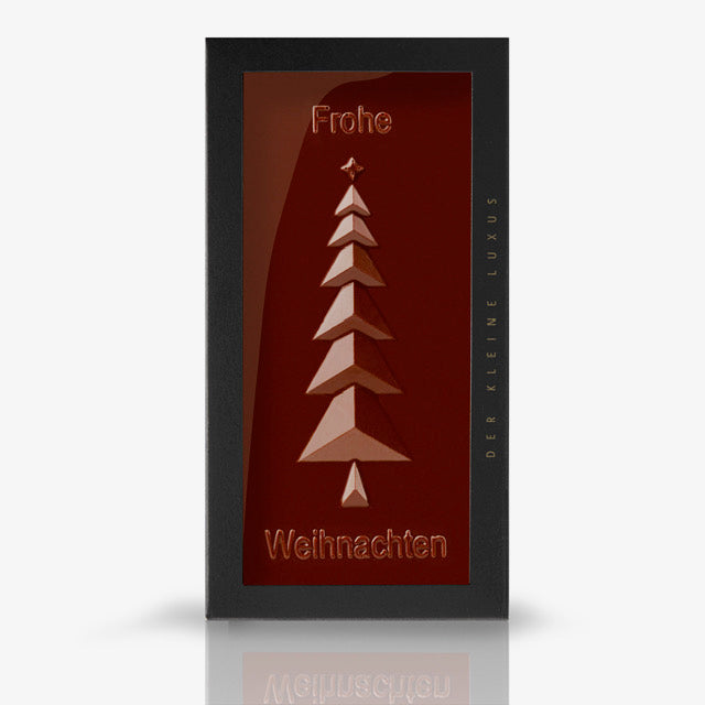 Weihnachtsschokolade Baum Edelvollmilch