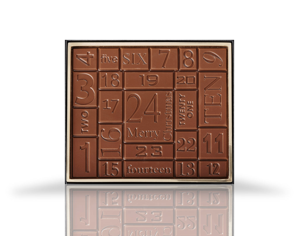 Adventskalender Tafel modern Edelvollmilch