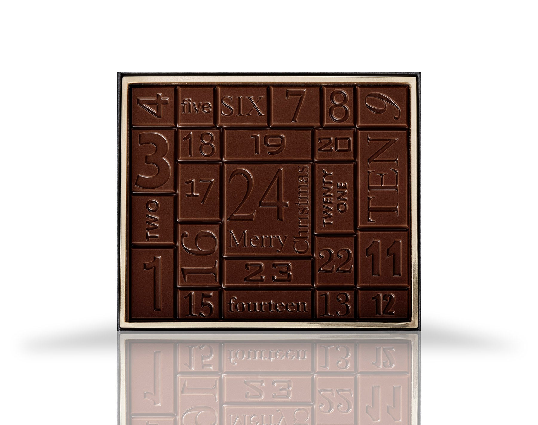 Adventskalender Tafel modern Edelbitter