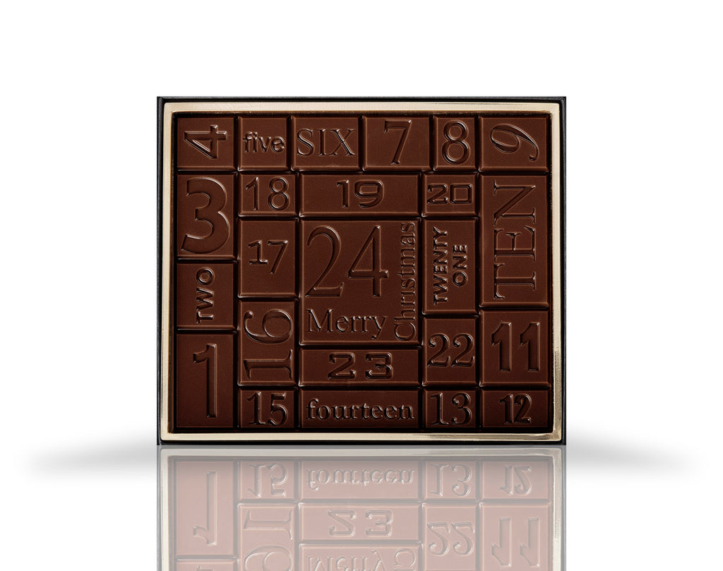 Adventskalender Tafel modern Edelbitter