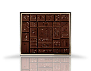 Adventskalender Tafel modern Edelbitter